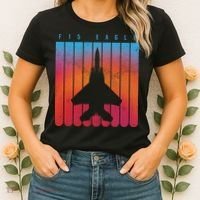 F-15 Eagle Jet Fighter Retro Women's T-Shirt thumb 2