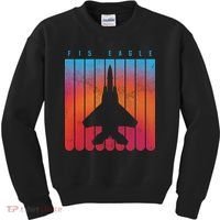 F-15 Eagle Jet Fighter Retro Kids Sweatshirt thumb 0