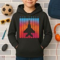 F-15 Eagle Jet Fighter Retro Kids Hoodie thumb 2