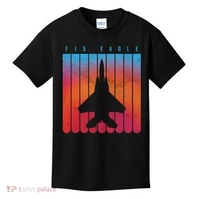 F-15 Eagle Jet Fighter Retro Kids T-Shirt