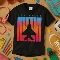 F-15 Eagle Jet Fighter Retro Kids T-Shirt thumb 3