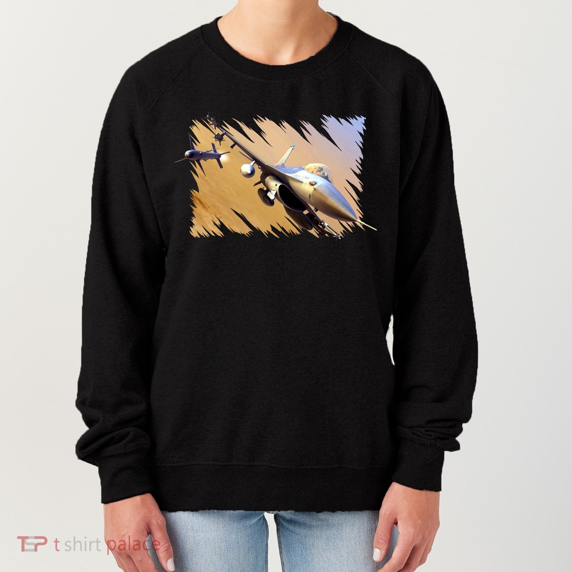 F-16 Fighter Jet Women's Sweatshirt