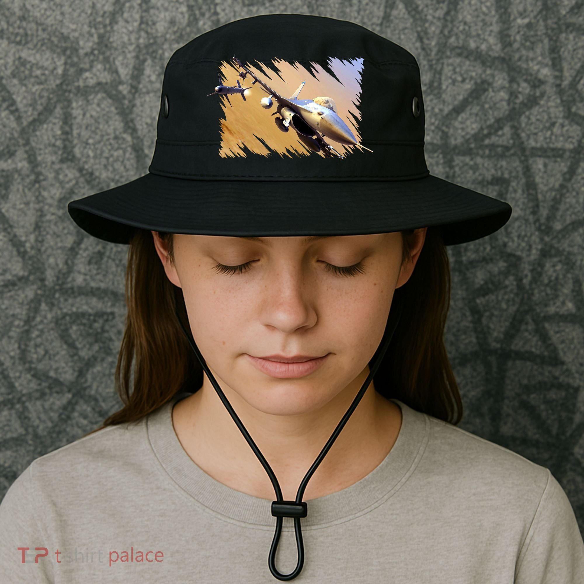 F-16 Fighter Jet Bucket Hat