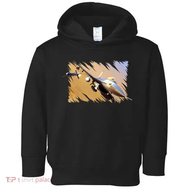 F-16 Fighter Jet Toddler Hoodie