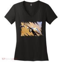F-16 Fighter Jet Women's V-Neck T-Shirt thumb 0