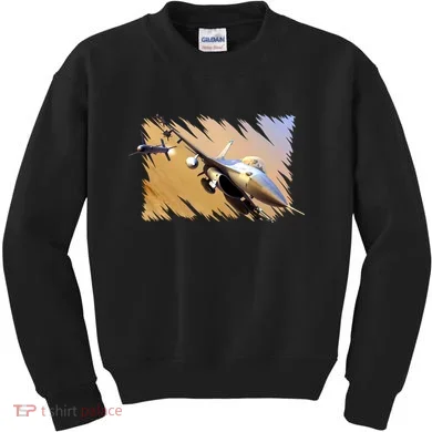 F-16 Fighter Jet Kids Sweatshirt