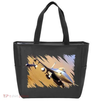F-16 Fighter Jet Tote Bag