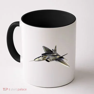 F-22 Raptor Fighter Jet Coffee Mug