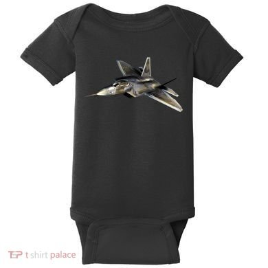 F-22 Raptor Fighter Jet Baby Bodysuit