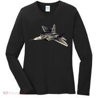 F-22 Raptor Fighter Jet Women's Long Sleeve Shirt thumb 0