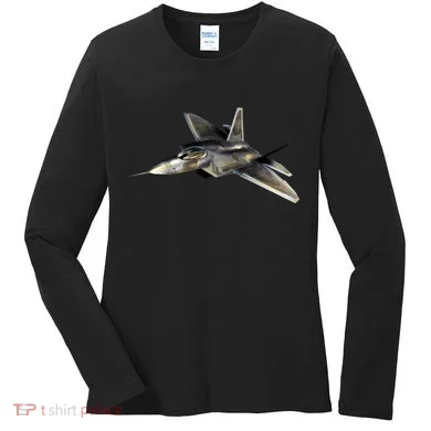 F-22 Raptor Fighter Jet Women's Long Sleeve Shirt