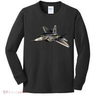 F-22 Raptor Fighter Jet Kids Long Sleeve Shirt thumb 0