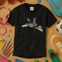 F-22 Raptor Fighter Jet Kids T-Shirt thumb 3