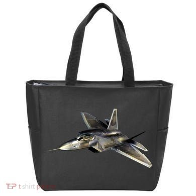 F-22 Raptor Fighter Jet Tote Bag