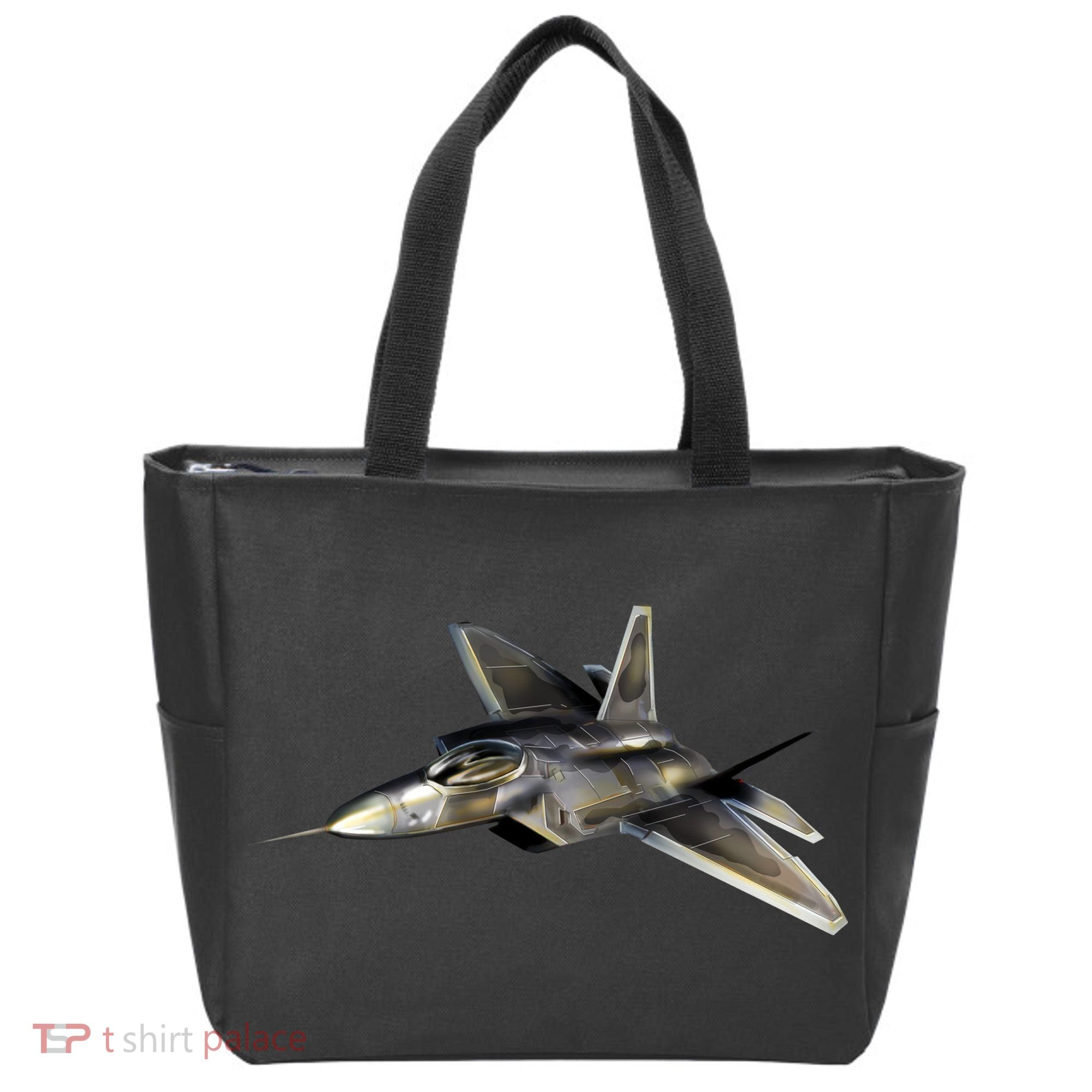 F-22 Raptor Fighter Jet Tote Bag
