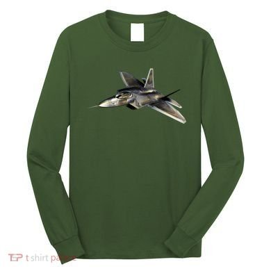 F-22 Raptor Fighter Jet Long Sleeve Shirt