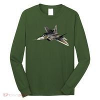 F-22 Raptor Fighter Jet Long Sleeve Shirt thumb 0
