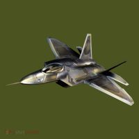 F-22 Raptor Fighter Jet Mousepad thumb 1