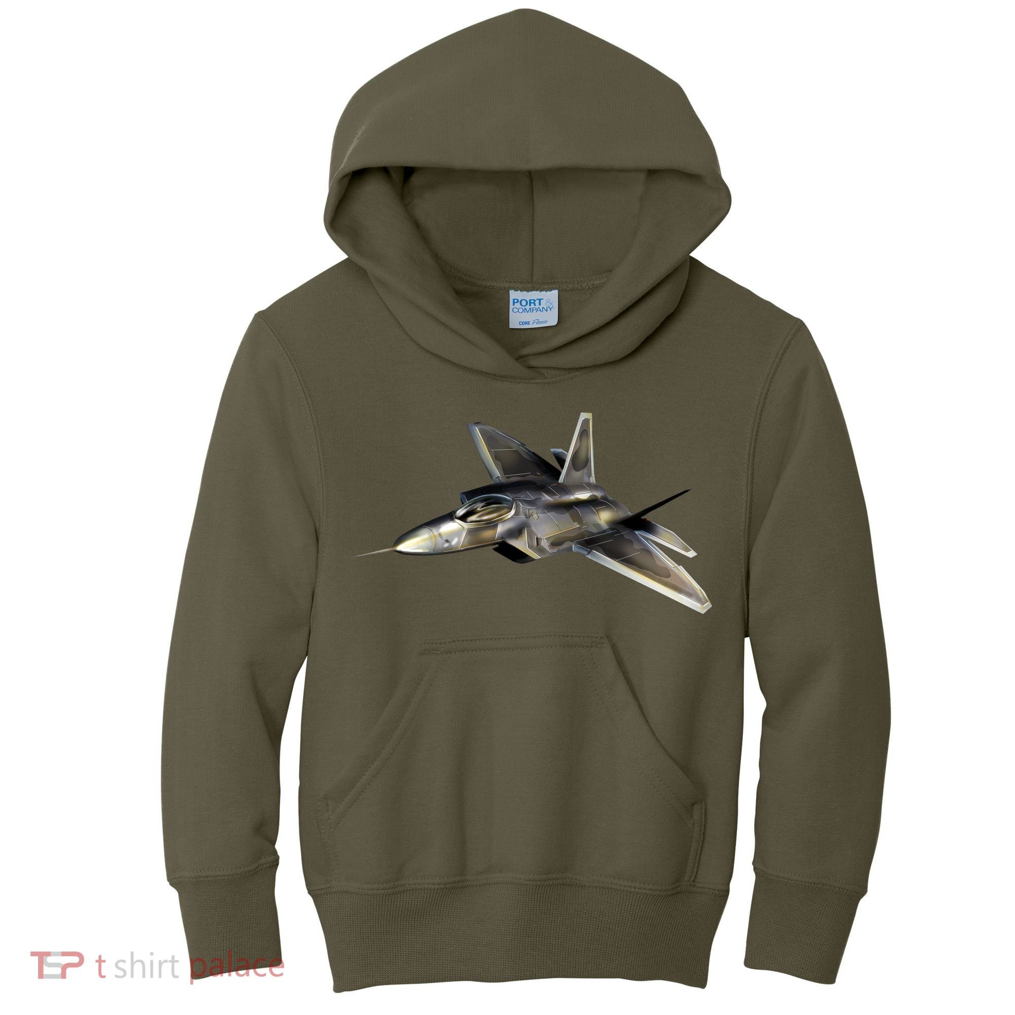 F-22 Raptor Fighter Jet Kids Hoodie