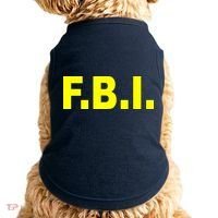 F.B.I FBI Federal Agent Logo Doggie Tank thumb 0