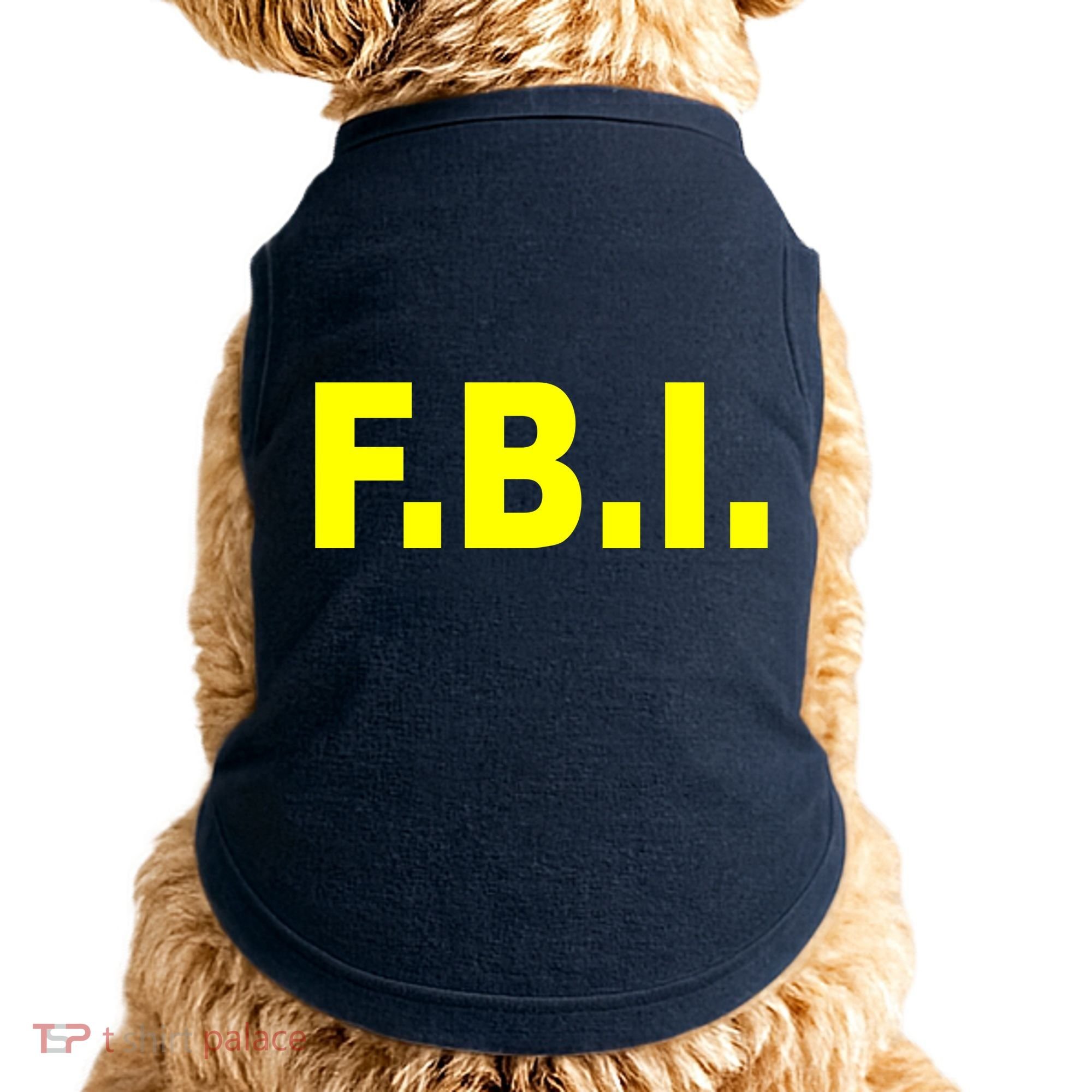 F.B.I FBI Federal Agent Logo Doggie Tank