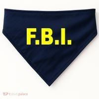 F.B.I FBI Federal Agent Logo USA-Made Doggie Bandana thumb 0