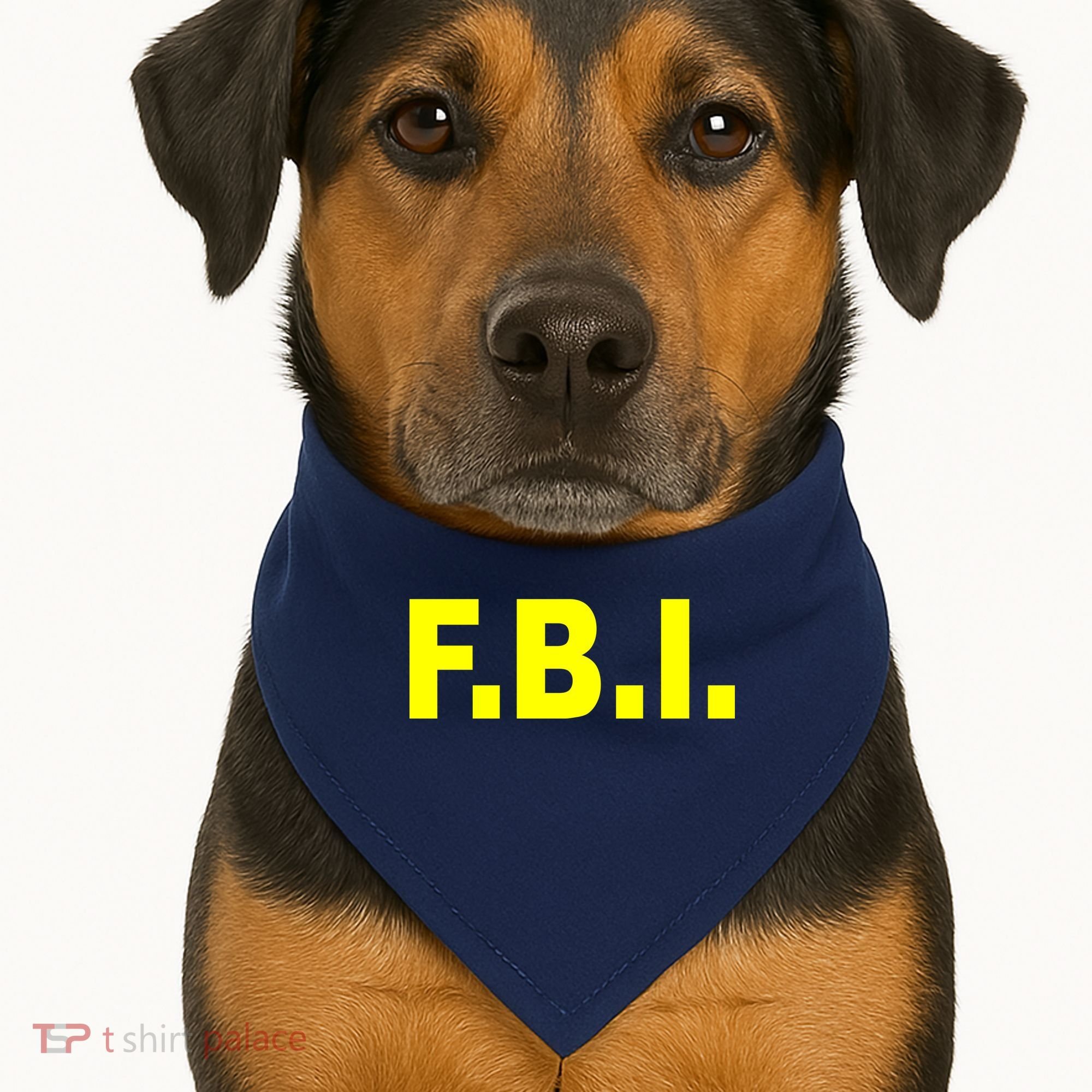 F.B.I FBI Federal Agent Logo USA-Made Doggie Bandana