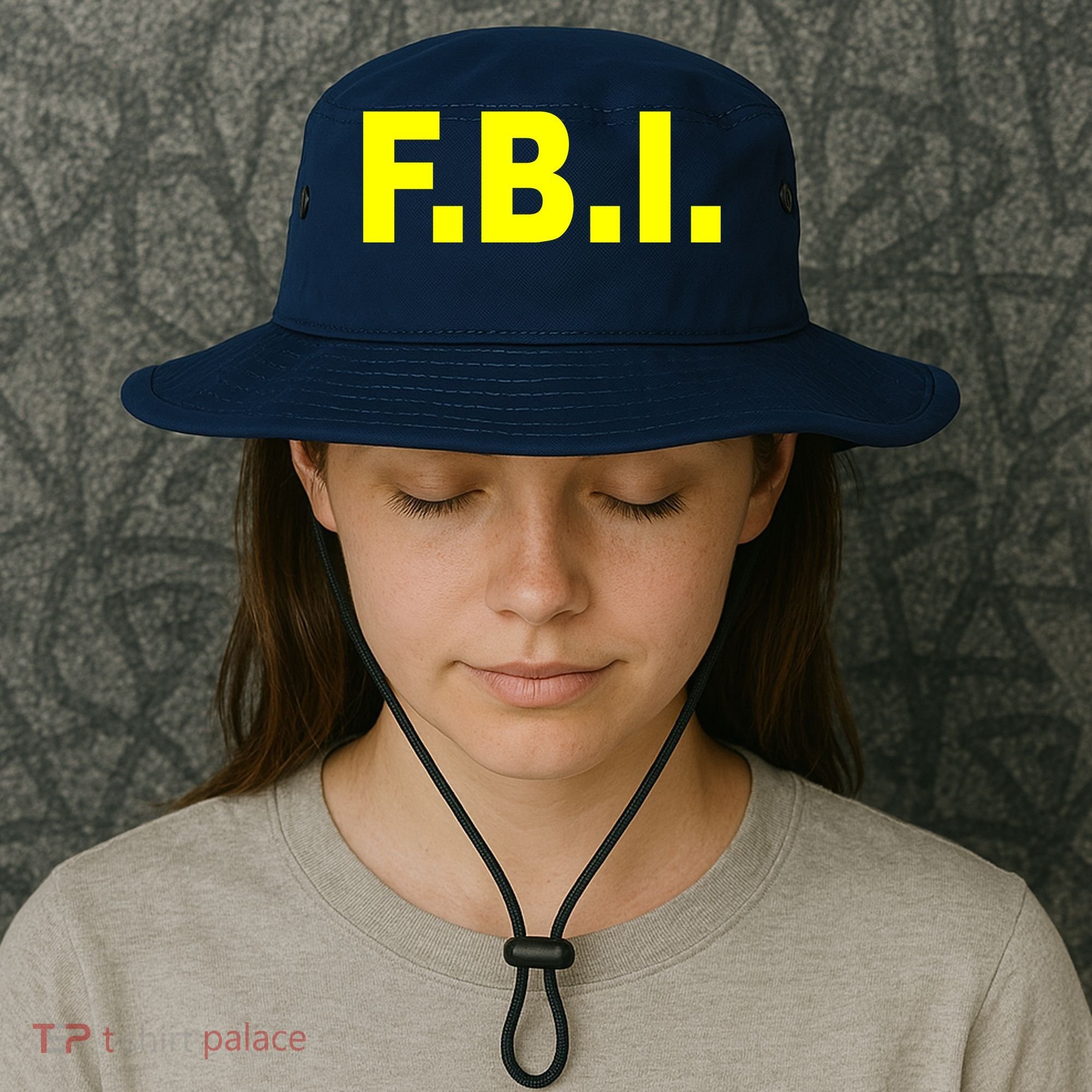 F.B.I FBI Federal Agent Logo Bucket Hat
