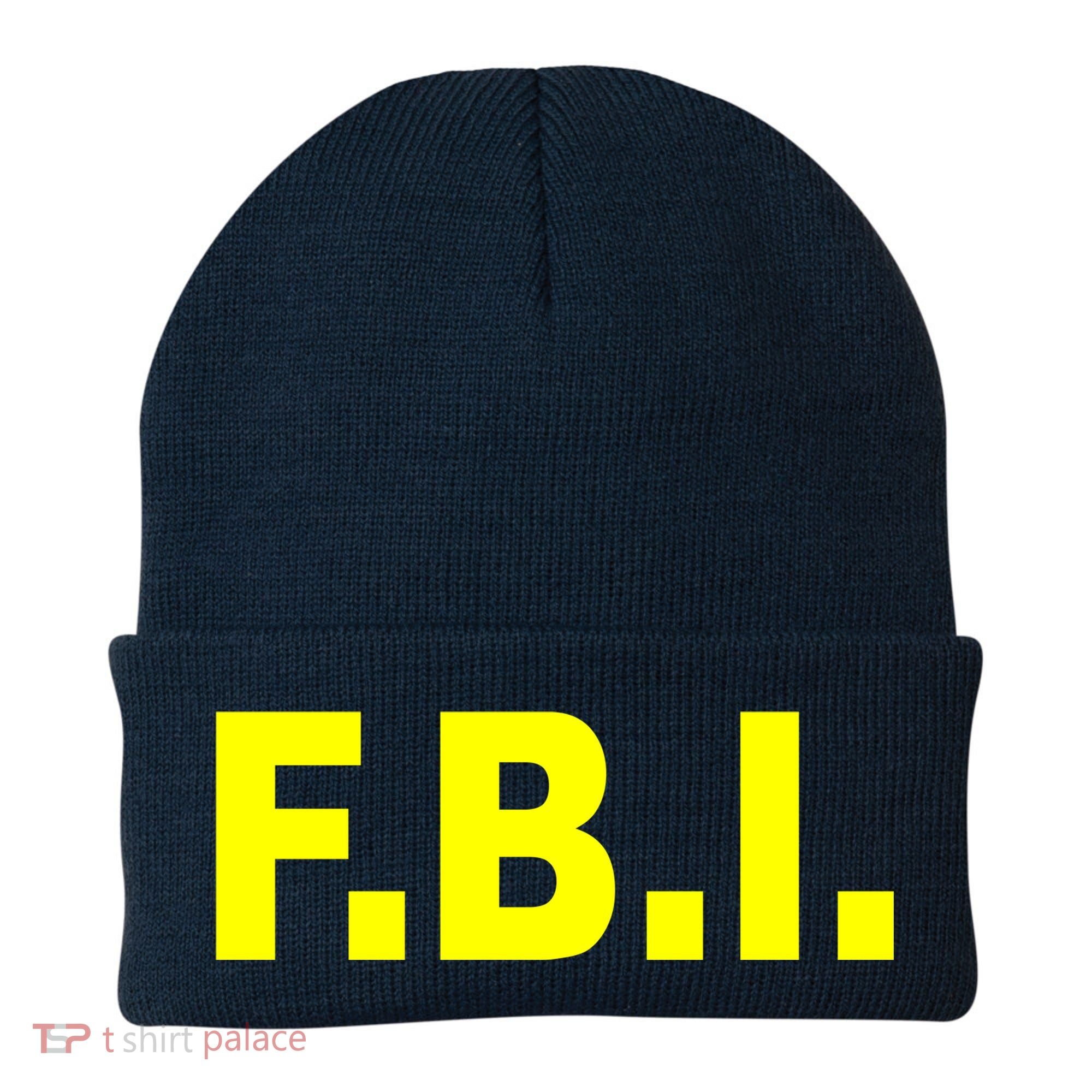 F.B.I FBI Federal Agent Logo Beanie