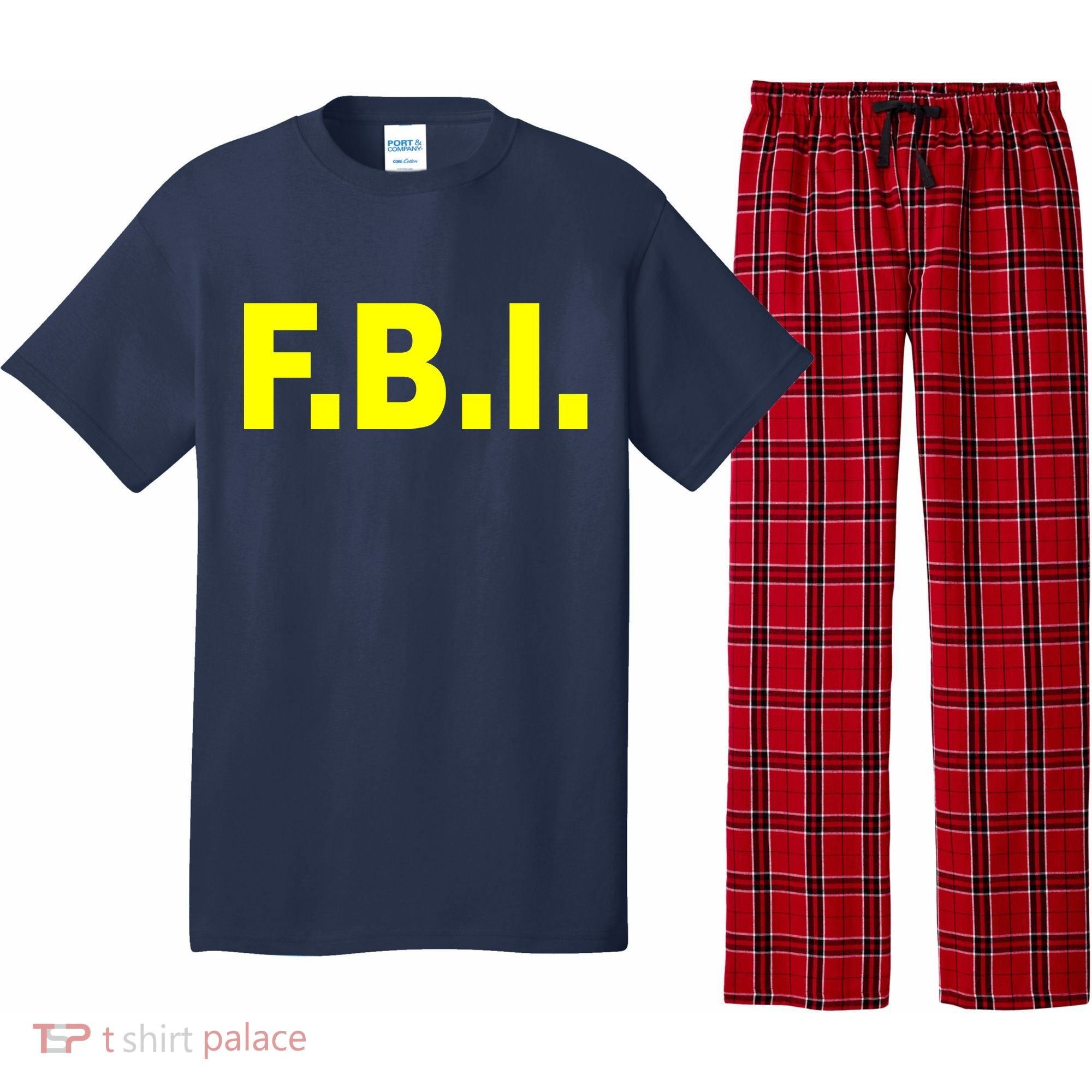 F.B.I FBI Federal Agent Logo Pajama Set