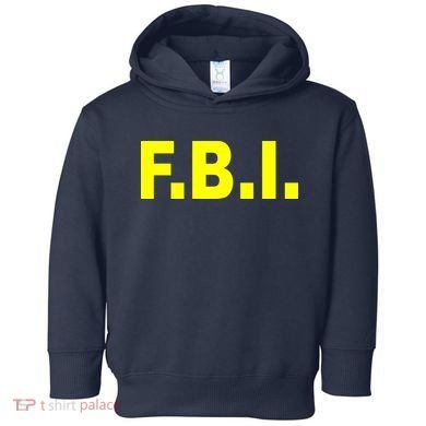 F.B.I FBI Federal Agent Logo Toddler Hoodie