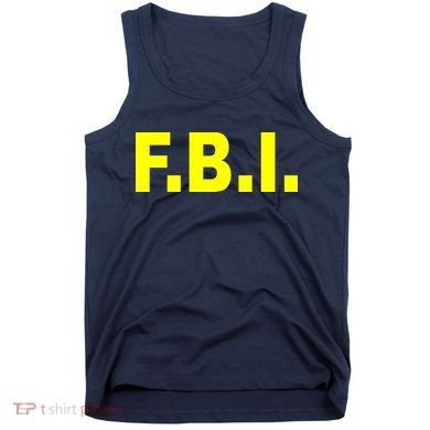 F.B.I FBI Federal Agent Logo Tank Top