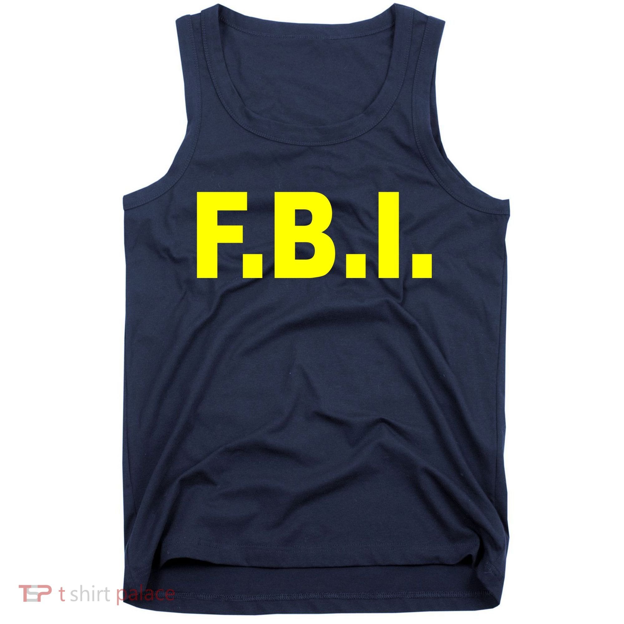 F.B.I FBI Federal Agent Logo Tank Top
