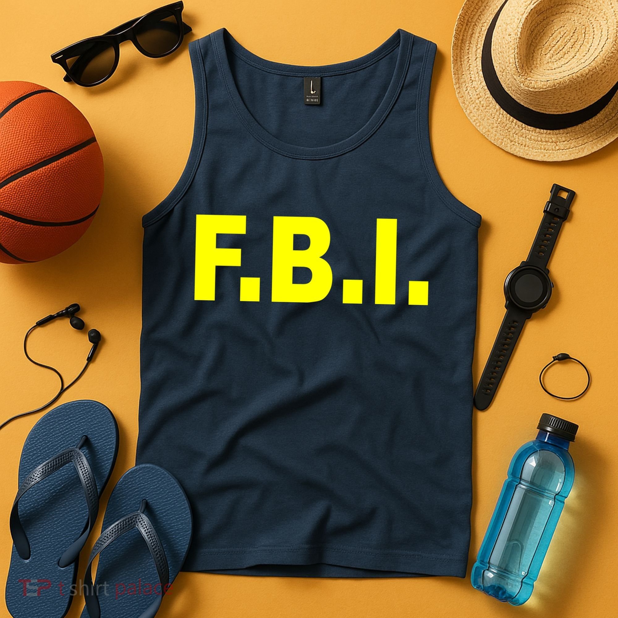 F.B.I FBI Federal Agent Logo Tank Top