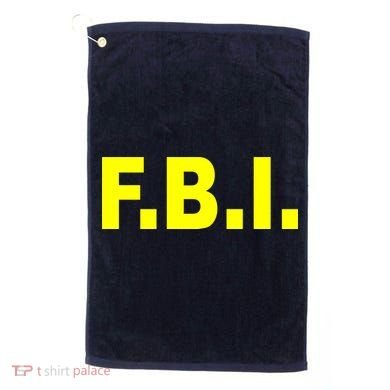 F.B.I FBI Federal Agent Logo Golf Towel