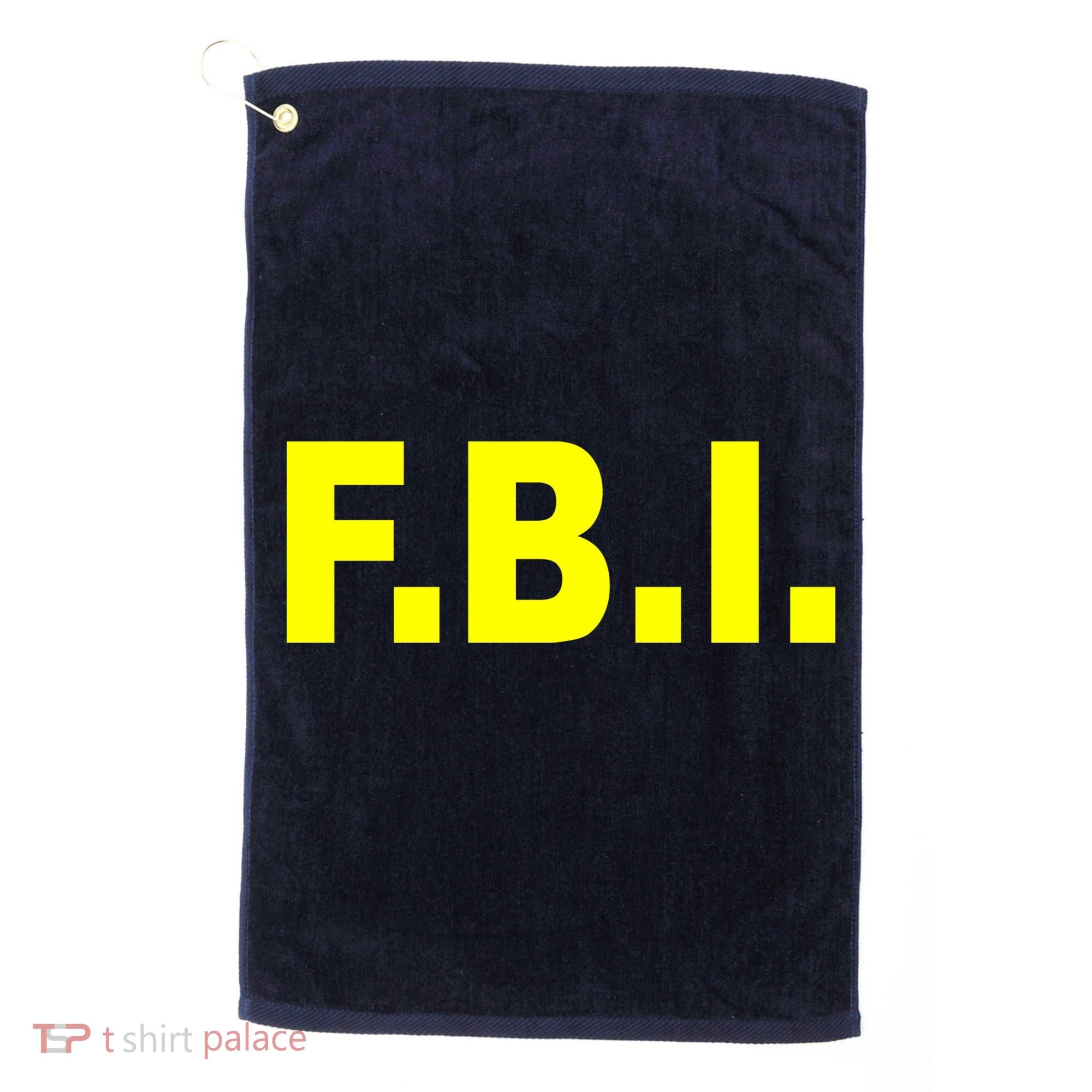 F.B.I FBI Federal Agent Logo Golf Towel