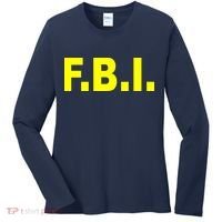F.B.I FBI Federal Agent Logo Women's Long Sleeve Shirt thumb 0