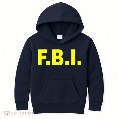 F.B.I FBI Federal Agent Logo Kids Hoodie