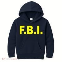 F.B.I FBI Federal Agent Logo Kids Hoodie thumb 0