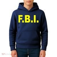F.B.I FBI Federal Agent Logo Kids Hoodie thumb 4