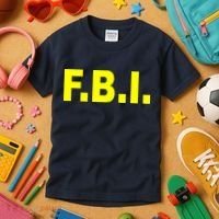 F.B.I FBI Federal Agent Logo Kids T-Shirt thumb 3