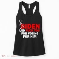F Biden And Fu*k You For Voting For Him Women's Tank Top thumb 0