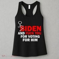 F Biden And Fu*k You For Voting For Him Women's Tank Top thumb 3