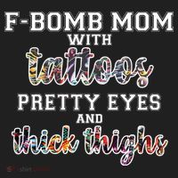F-Bomb Mom With Tattoos and Thick Thighs Beanie thumb 2