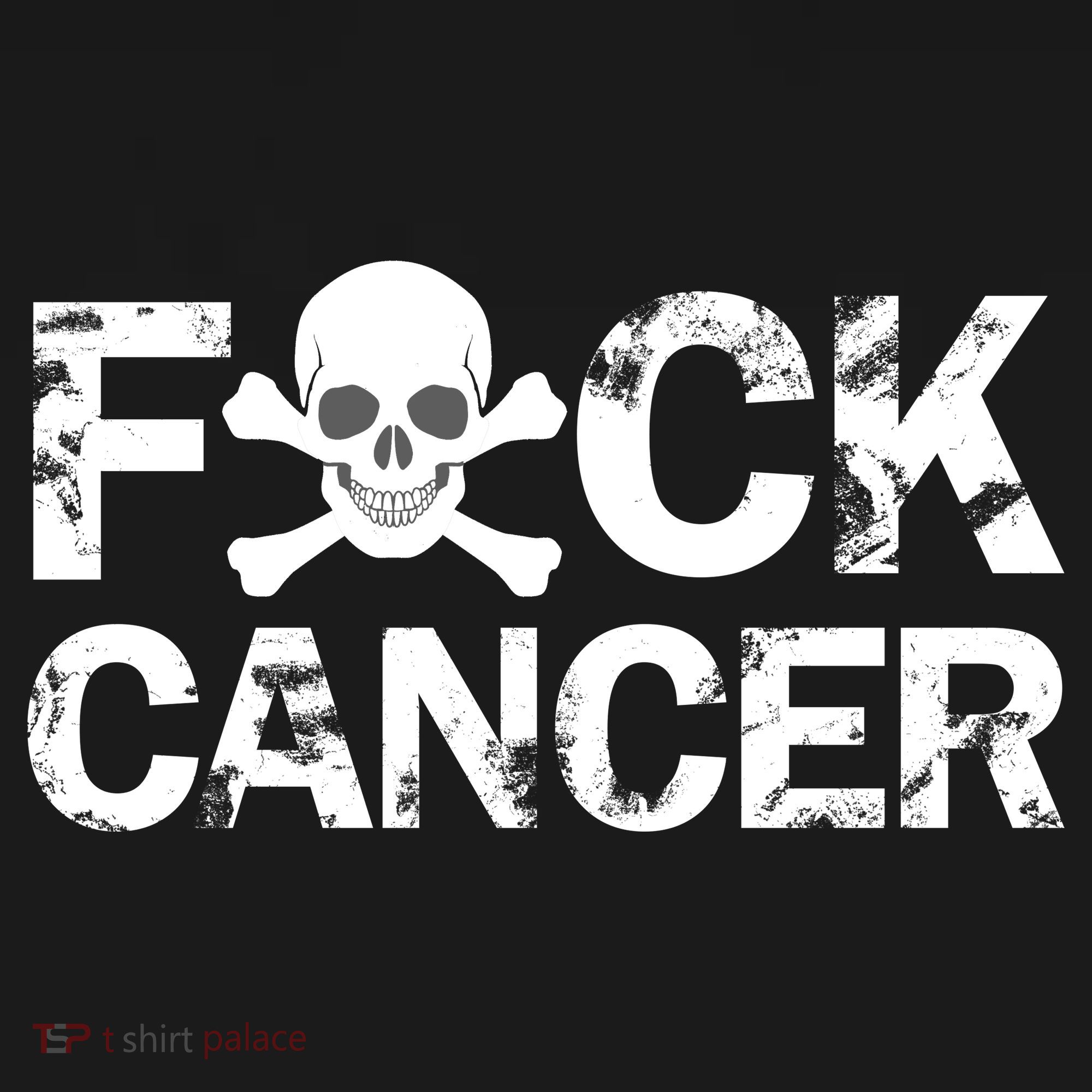 F Cancer Crossbone Skeleton Doggie Tank