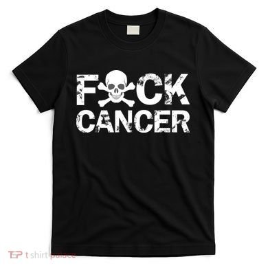 F Cancer Crossbone Skeleton T-Shirt