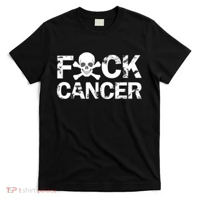 F Cancer Crossbone Skeleton T-Shirt