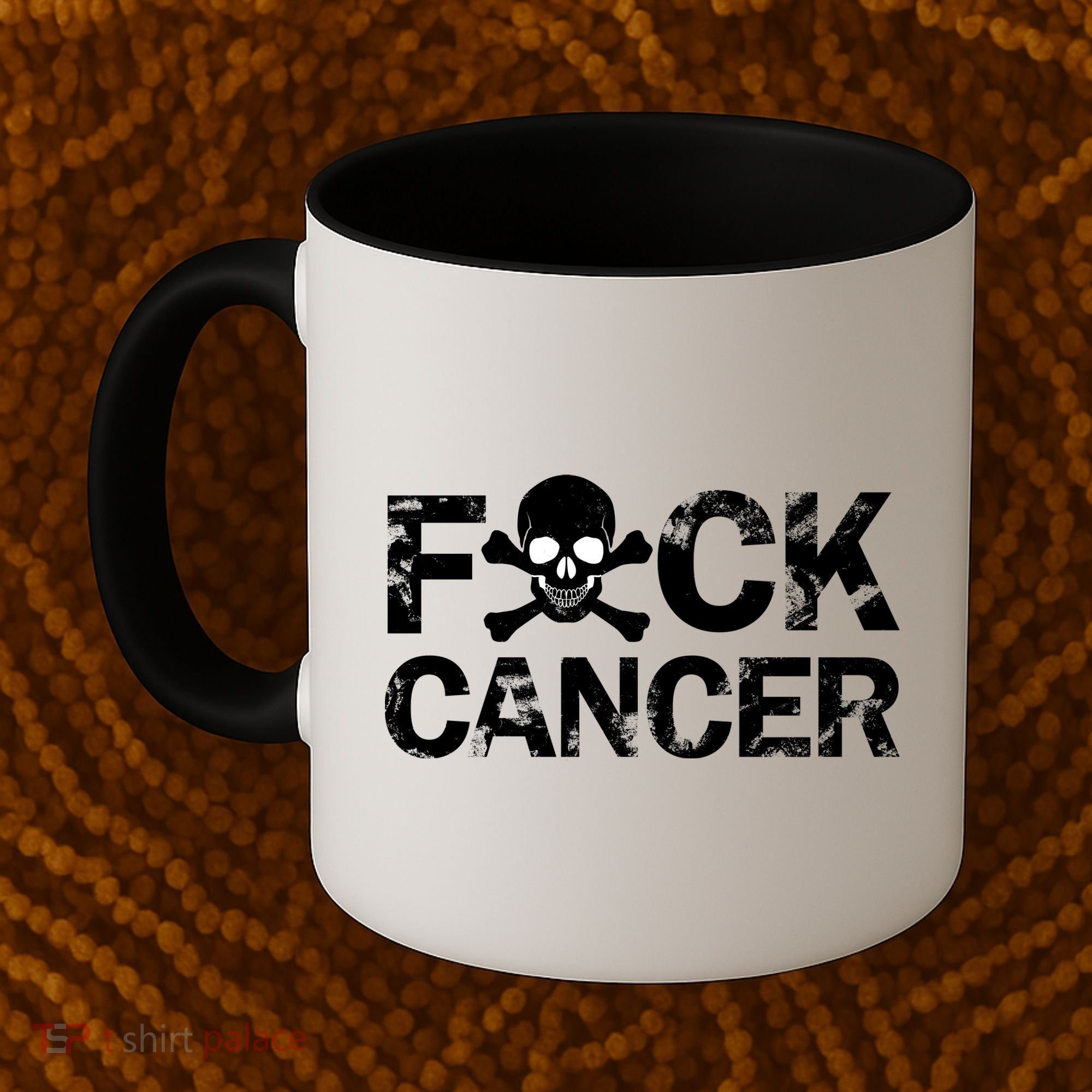 F Cancer Crossbone Skeleton Coffee Mug