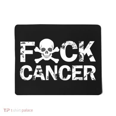 F Cancer Crossbone Skeleton Mousepad