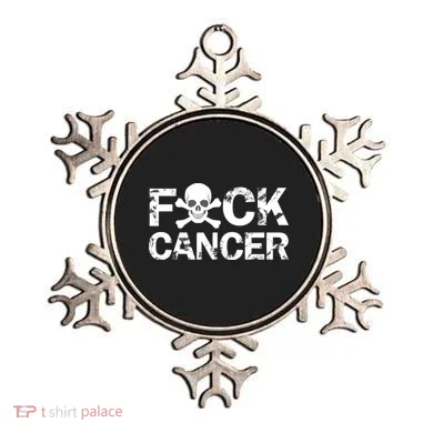 F Cancer Crossbone Skeleton Ornament